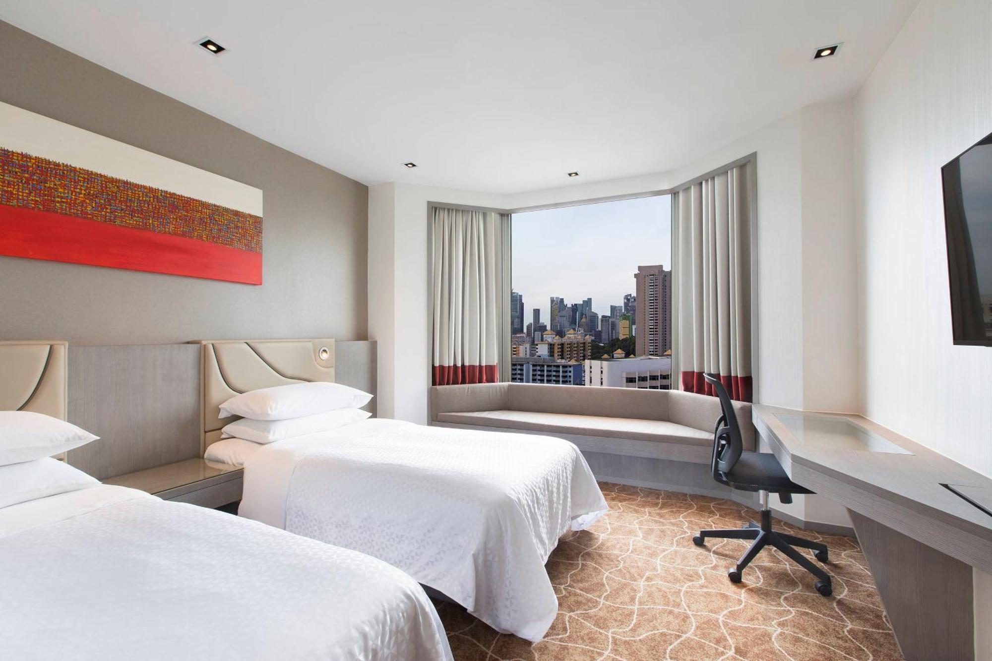 Deluxe Zimmer mit 2 Einzelbetten und Stadtblick